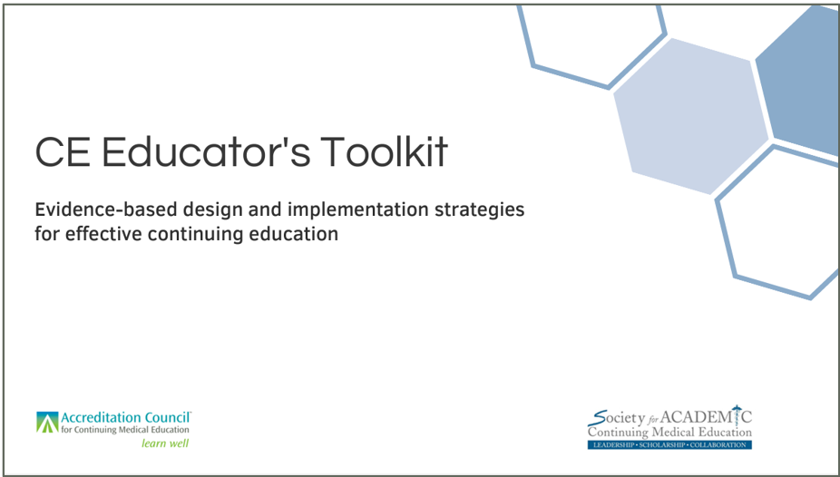 CE educators toolkit
